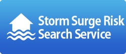 Storm surge risk search service