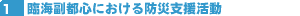 臨海副都心における防災支援活動