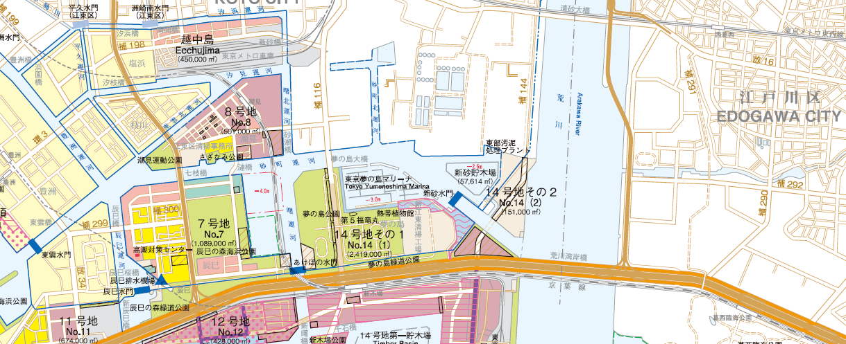 土地利用区分の詳細図