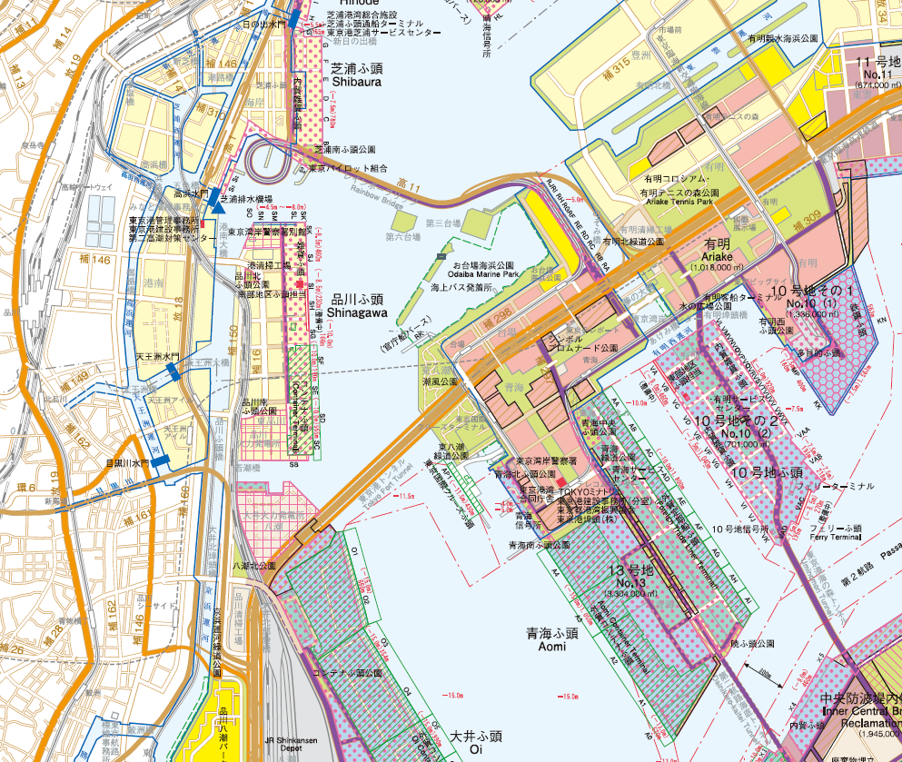 土地利用区分の詳細図