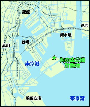 海の森公園計画地の地図