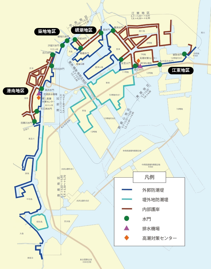 水門・排水機場等の紹介図